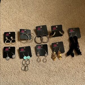 Paparazzi Earrings 9 pair
